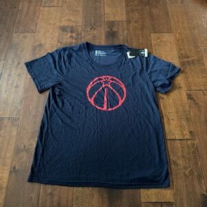 NBA Washington Wizards Basketball Logo T Shirt Mens XL Navy Blue